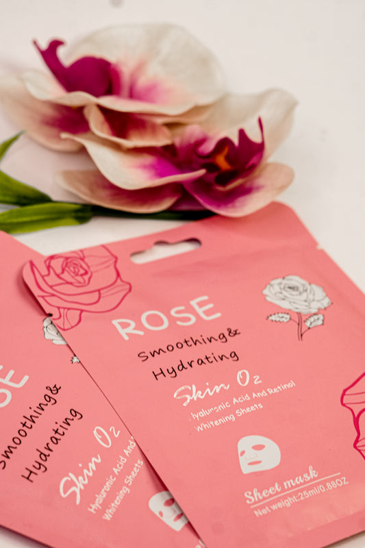 SKIN O2 ROSE SMOOTHING & HYDRATING FACE MASK 25 ML